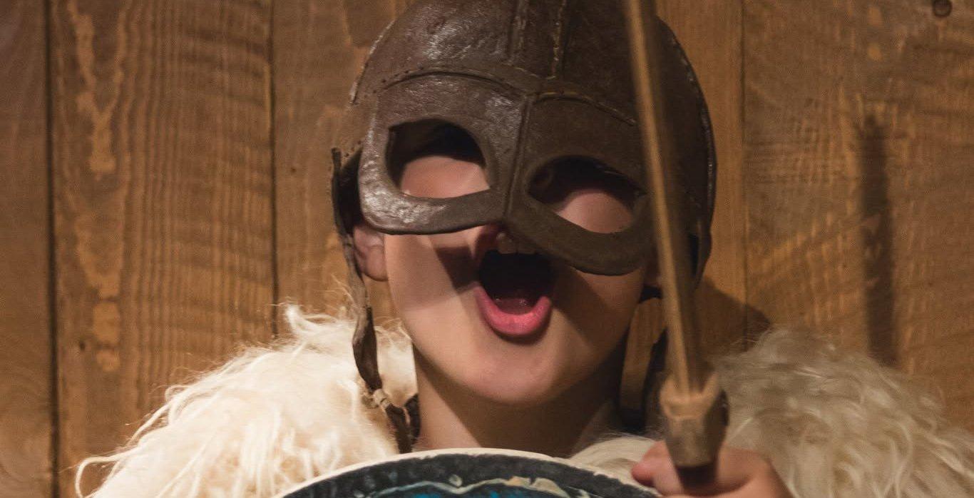 Búningahorn litlu víkinganna á Menningarnótt