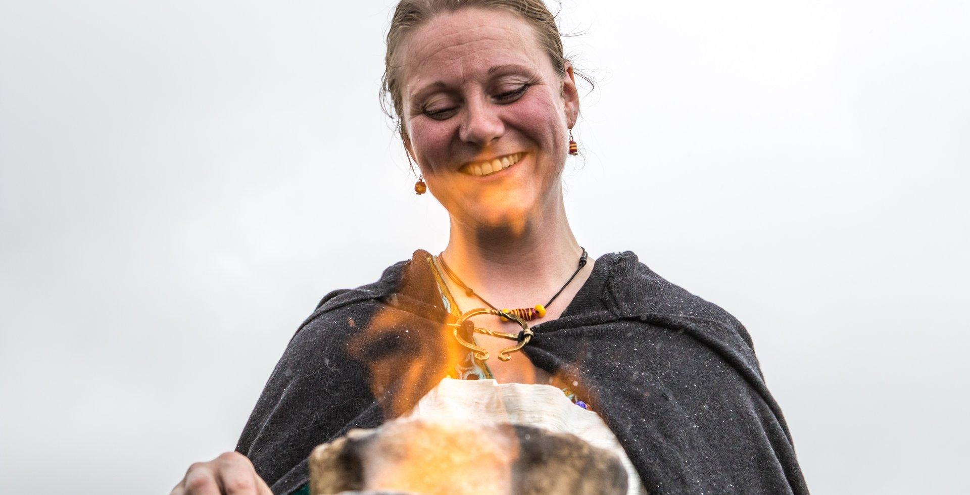 Glerperlugerð að hætti víkinga á Safnanótt